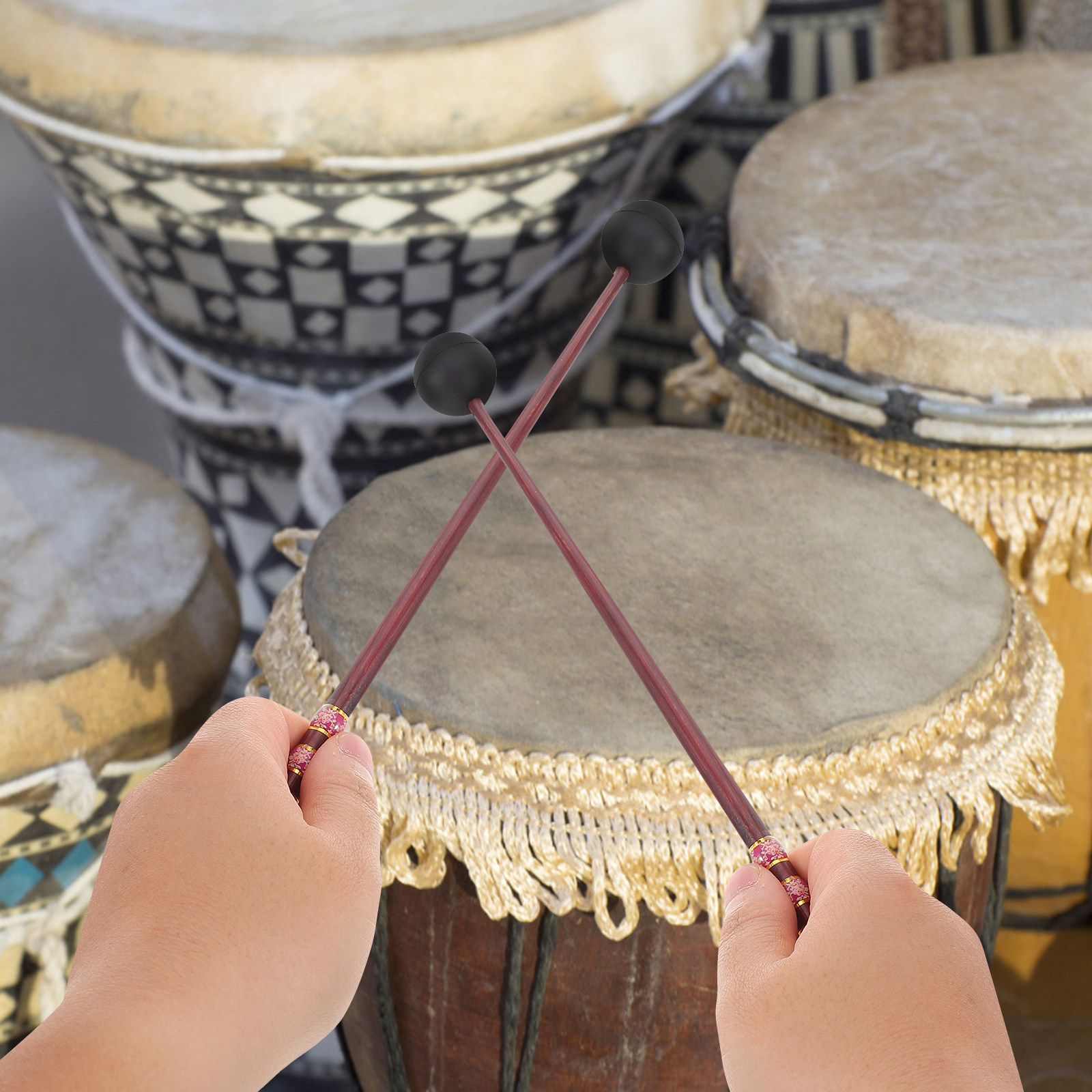 Musical Instrument Marimba - 1쌍 드럼 말렛, 안정적인 그립감, 실로폰,