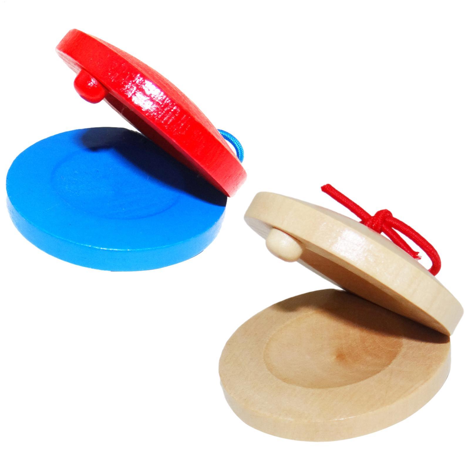 Musical Instrument For Toddlers - 나무 캐스터네츠 어린이 악기 내구성 있는