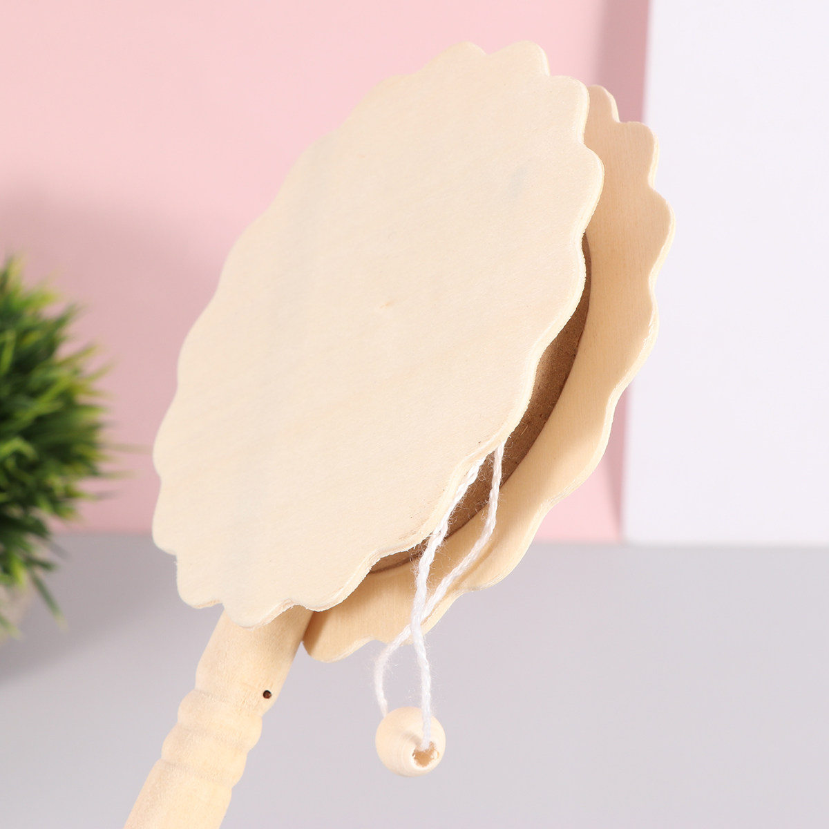 Musical Instrument For Toddlers - 5Pcs 드럼 모양의 딸랑이 유아용 나무