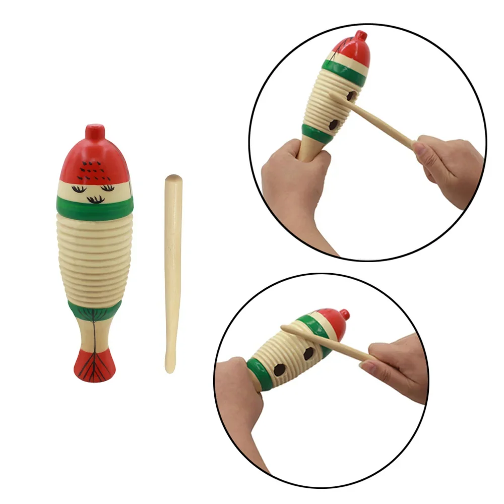 Musical Instrument For Toddlers - 나무 물고기 뮤지컬 오르프 타악기 유아