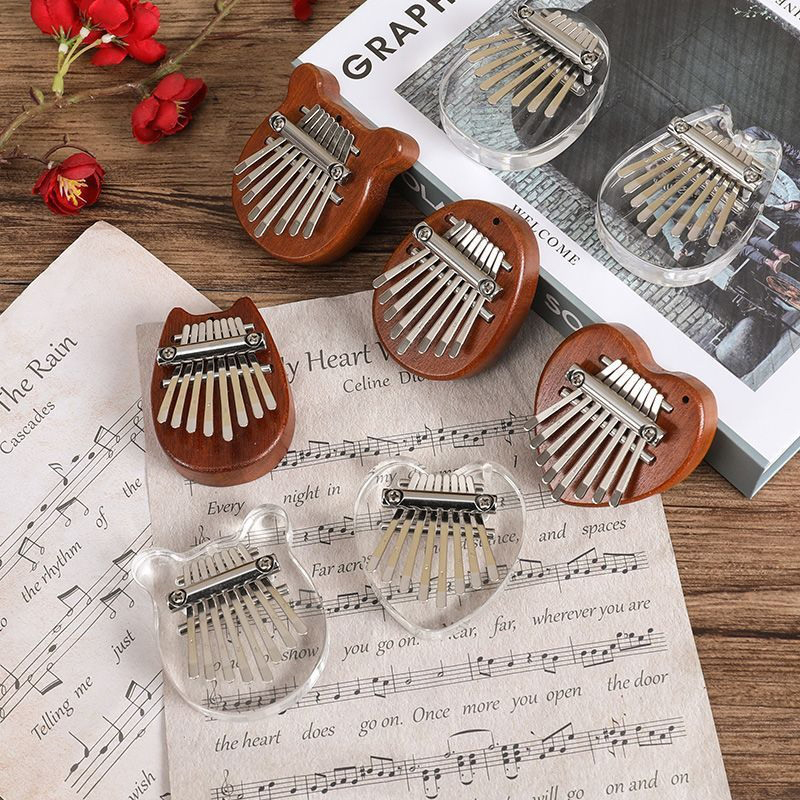 Musical Instrument For Beginners - 5*7cm 8Key Kalimba 엄지 피아노 어린이를위한
