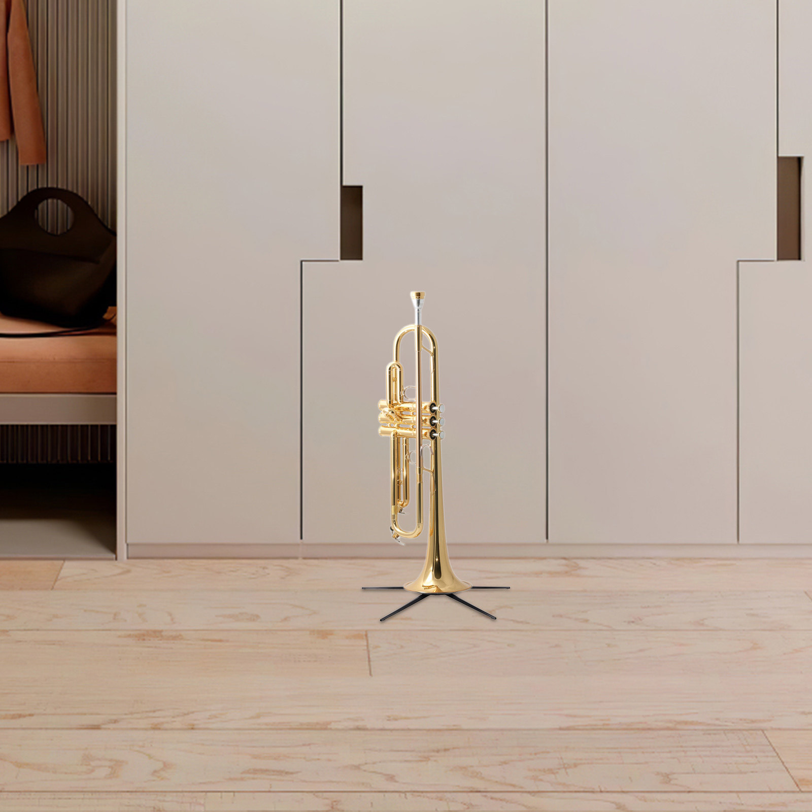 Musical Instrument Trumpet - 휴대용 트럼펫 스탠드 접이식 5각 금속