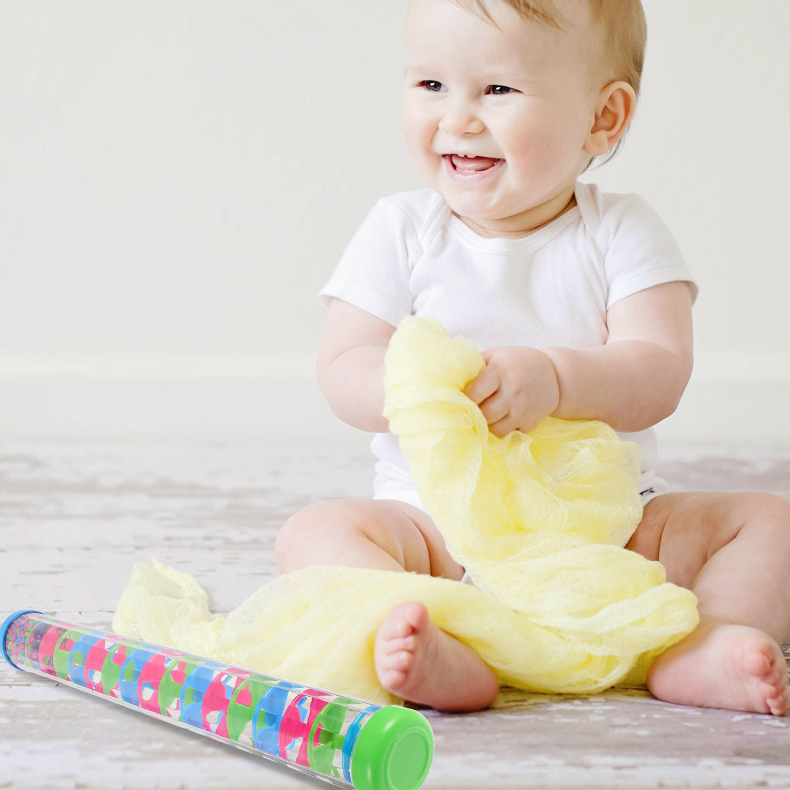 Musical Instrument For Toddlers - 어린이 및 유아용 플라스틱 레인스틱 나선형