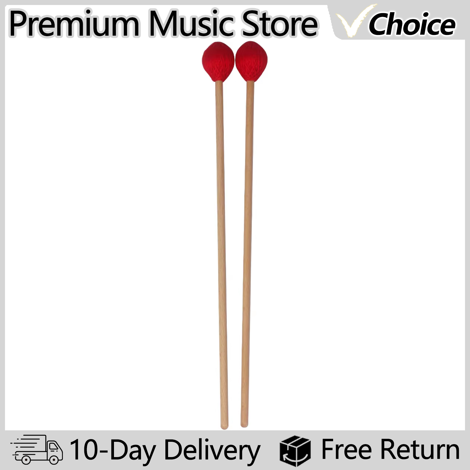 Musical Instrument Marimba - 너도밤나무 손잡이가 있는 전문 마림바 말렛,