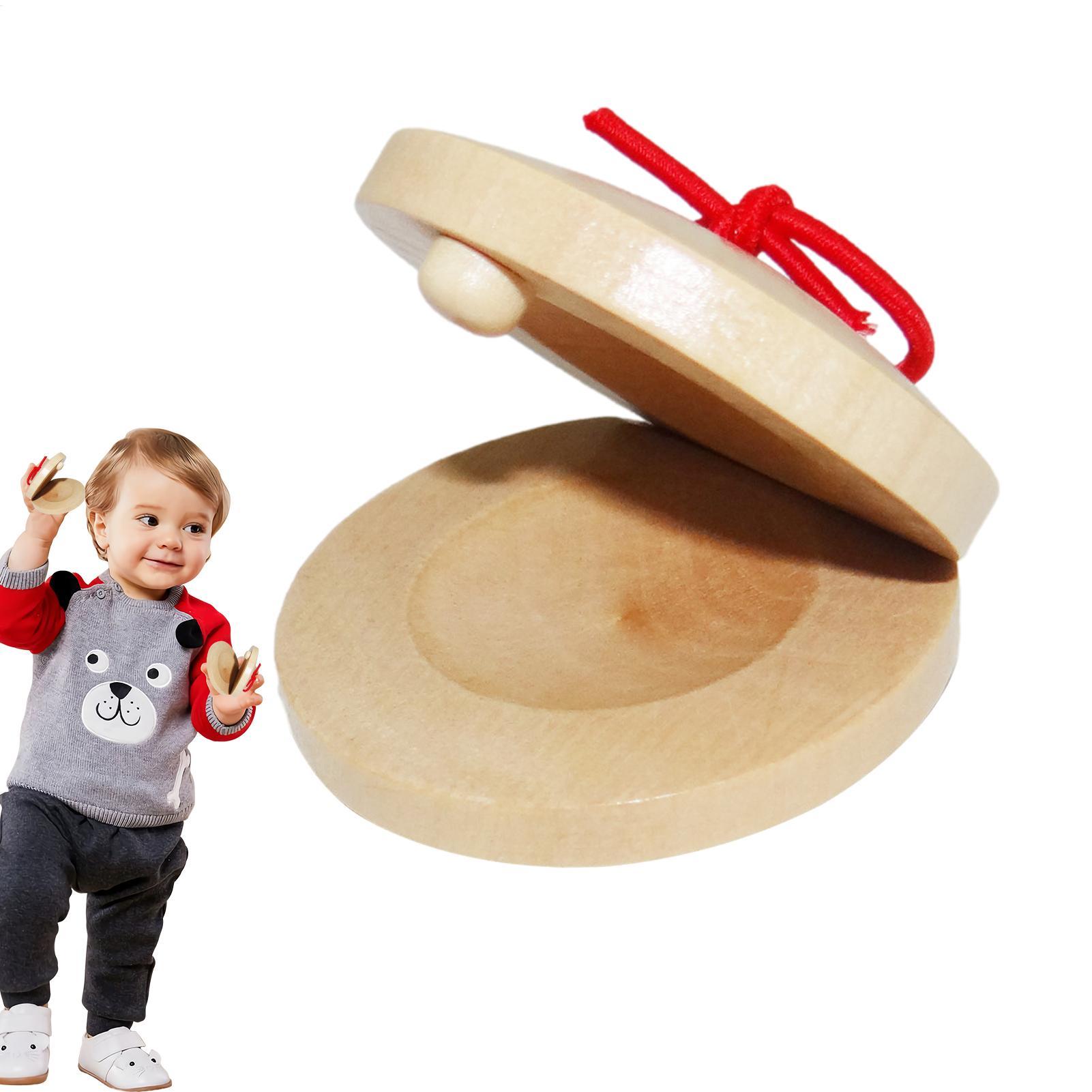 나무 캐스터네츠 어린이 악기 내구성 있는 작은 손가락  - Musical Instrument For Toddlers 리뷰 및 가격