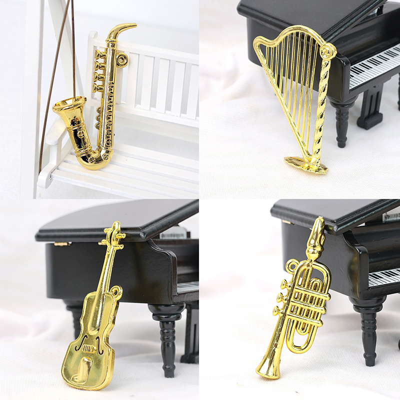 5/10/20PCS 다양한 스타일 골드 컬러 미니 악기 - Musical Instrument Trumpet 리뷰 및 가격