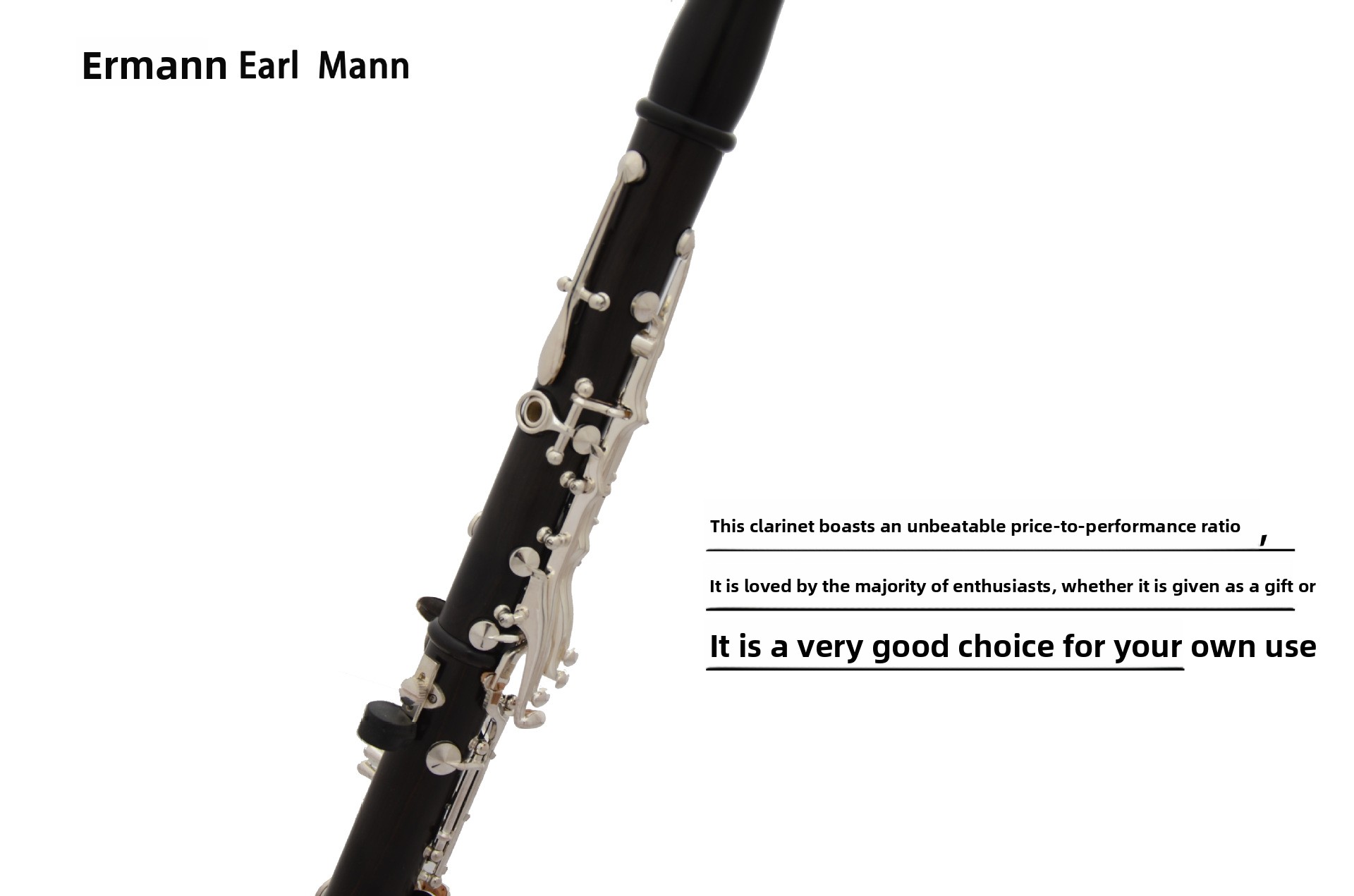 에르만 악기 제조업체 에보니 대형 마우스 프로페셔널 클 - Musical Instrument Manufacturers 리뷰 및 가격