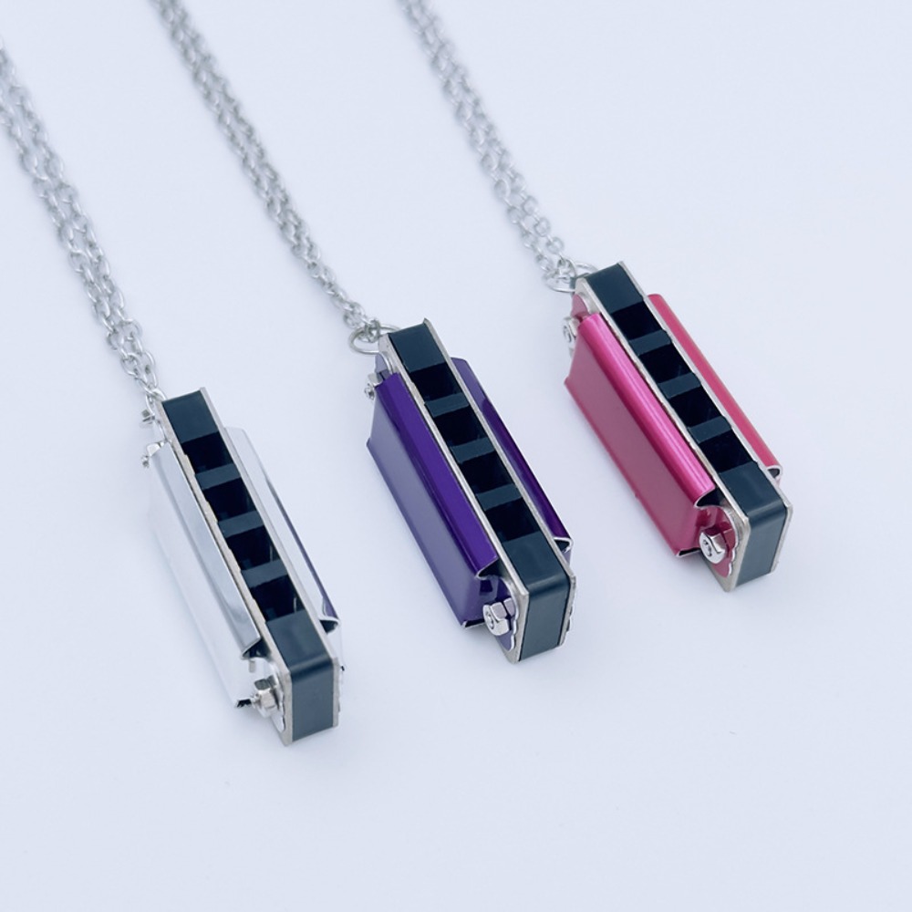 4홀 8톤 목걸이 하모니카 미니 메탈 하모니카 어린이  - Musical Instruments Names 리뷰 및 가격