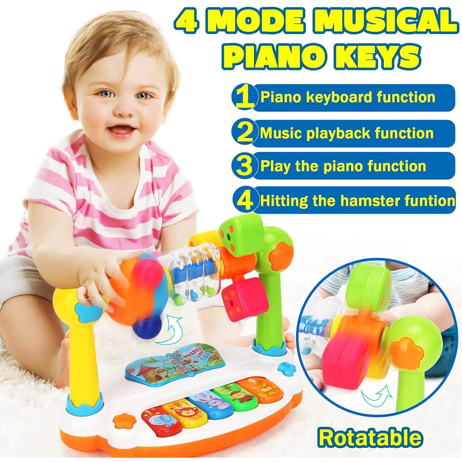 아기 장난감 드럼 피아노 건반 악기 어린이 장난감 조명 - Musical Instruments Names 리뷰 및 가격