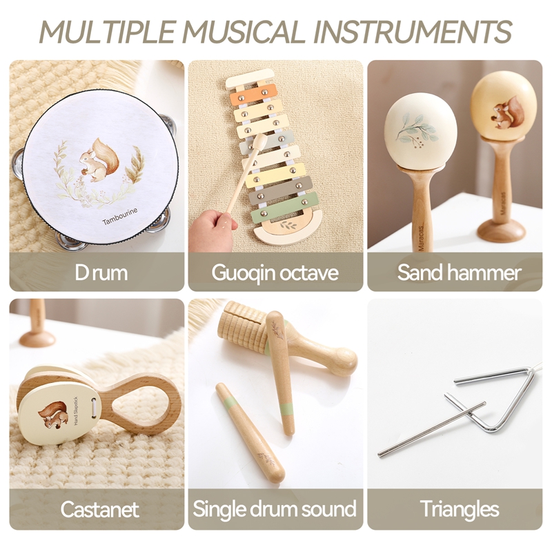 아기 음악 장난감 마라카스 드럼 실로폰 어린이 다람쥐  - Musical Instrument Manufacturers 리뷰 및 가격