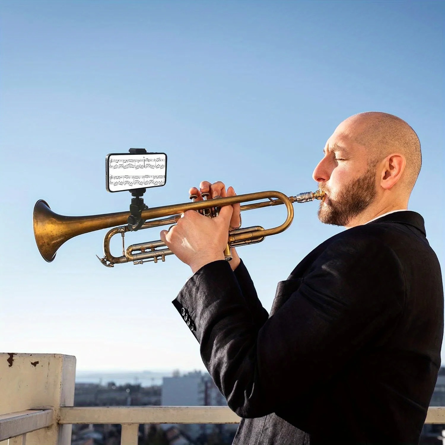금속 재질의 뮤직 라이어 클립 폰 거치대 (트롬본, 트 - Musical Instrument Trumpet 리뷰 및 가격
