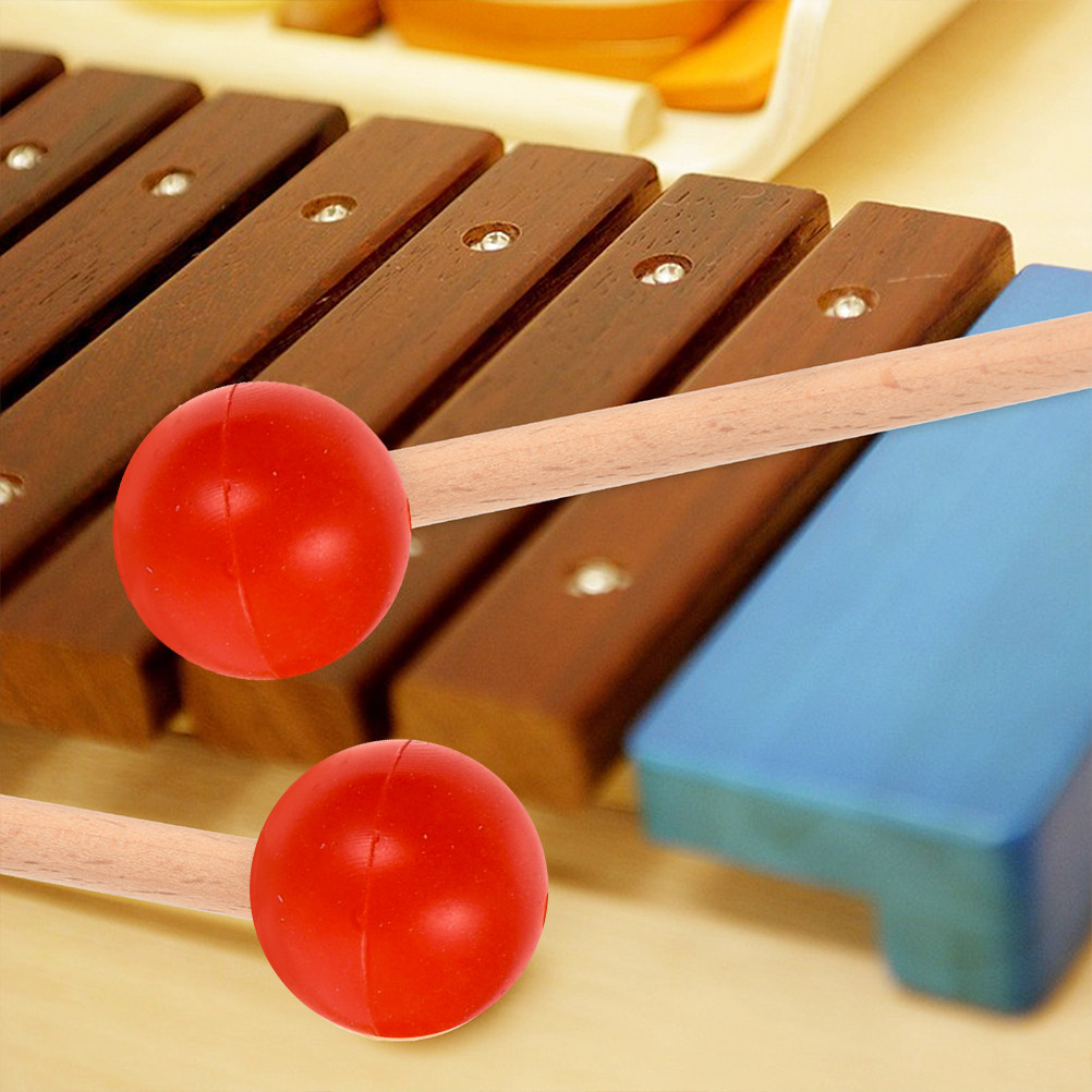 2쌍의 텅드럼 말렛, 튼튼한 나무 고무 손잡이 타악기  - Musical Instrument Marimba 리뷰 및 가격